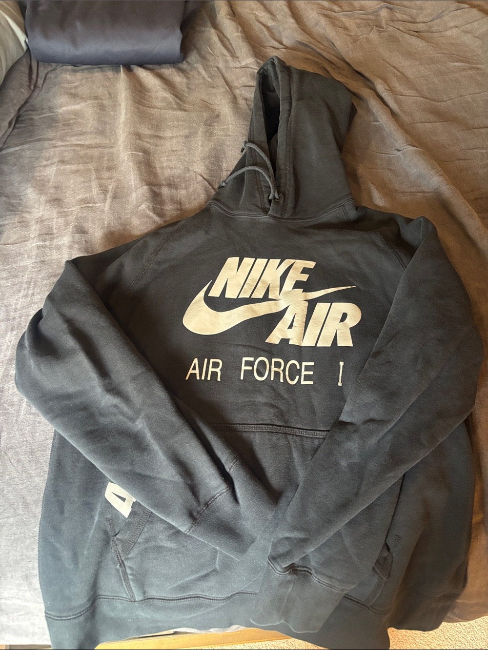 Nike Air Force Hoodie in Black with White Logo